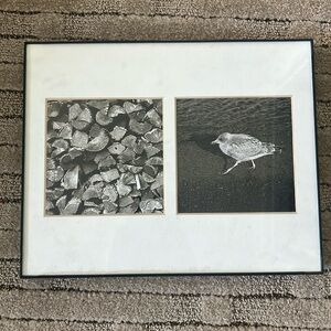 Black and white modern picture frame